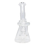 Dab Rig With In Built Thermal Banger And Clear Glass Carb Cap 6 Inches