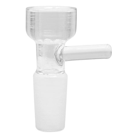 CLEAR IN BUILT SCREEN  GLASS BOWL WITH HANDLE 14 MM