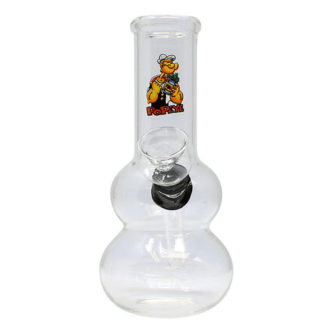Clear Popeye Bong 5 Inches