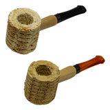 Corn Cob Pipes Display of 36