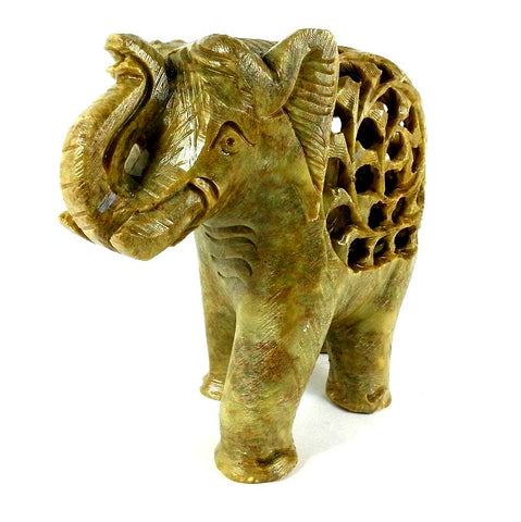Stone Crafted Elephant Statue