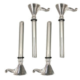 IN BUILT PLAIN GLASS BOWL WITH 3" STEM AND JOINT