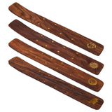 BRASS AND WOOD INCENSE HOLDER