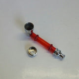 SLEEK RED ACRYLIC METAL PIPE