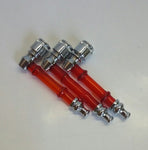 SLEEK RED ACRYLIC METAL PIPE