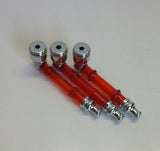 SLEEK RED ACRYLIC METAL PIPE