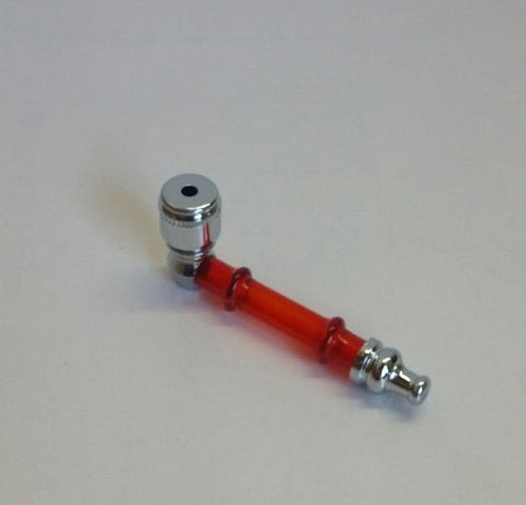 SLEEK RED ACRYLIC METAL PIPE