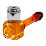 HAMMER SHAPE ORANGE ACRYLIC METAL PIPE