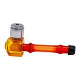 HAMMER SHAPE ORANGE ACRYLIC METAL PIPE