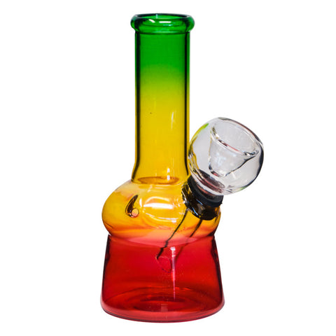 RASTA COLORED MINI BONG 6 INCHES