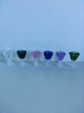 HEXAGON COLORED GLASS BOWL WITH 19MM JOINT