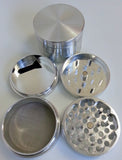 CANNATONIK ANODIZED ALUMINIUM GRINDER 56 MM SILVER