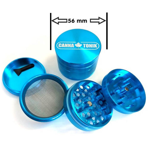 CANNATONIK ANODIZED ALUMINIUM GRINDER 56 MM LIGHT BLUE
