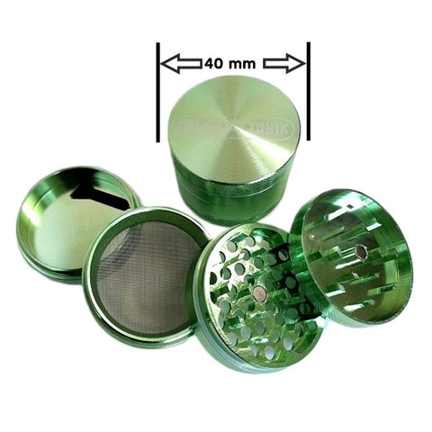 CANNATONIK ANODIZED ALUMINIUM GRINDER 40MM GREEN