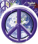 PURPLE EARTH PEACE STICKER
