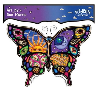 NIGHT AND DAY CELESTIAL BUTTERFLY STICKER