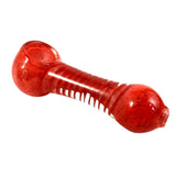 Inside out comb teeth design colored glass pipe 3 inches