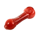 Inside out comb teeth design colored glass pipe 3 inches