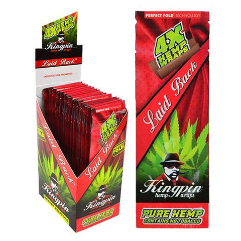 Kingpin Hemp Wraps Laid Black