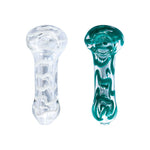 SPIRAL DESIGN COLORFUL GLASS PIPE 3 INCHES
