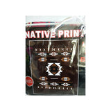 Native Print Burgundy Queen Size
