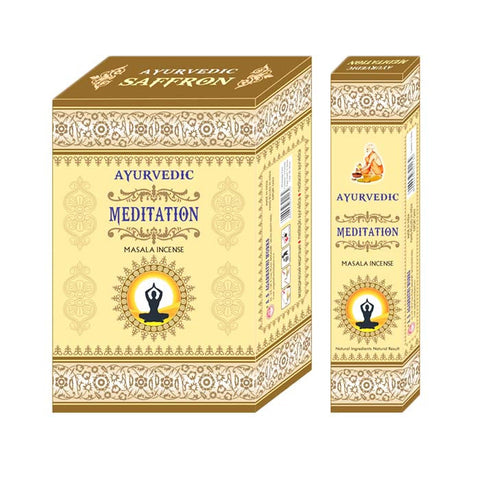 Ayurvedic Meditation Incense Display of 12