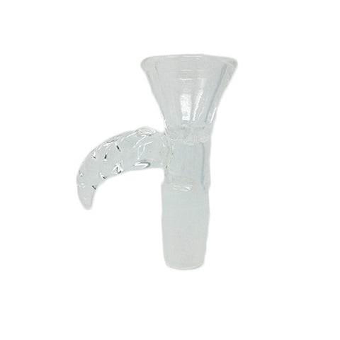 CLEAR GLASS BOWL WITH TWIST HANDLE 14MM