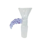 PURPLE GLASS BOWL WITH TWIST HANDLE 14MM