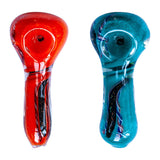 INSIDE OUT DICRO GLASS SMOKING PIPE 3 INCHES