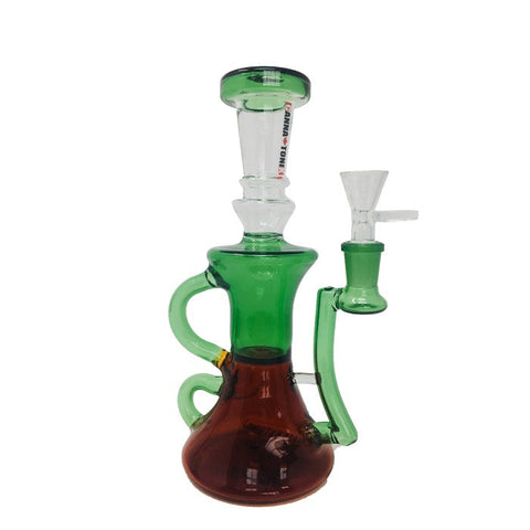 CANNATONIK STRAIGHT GREEN RECYCLER BONG