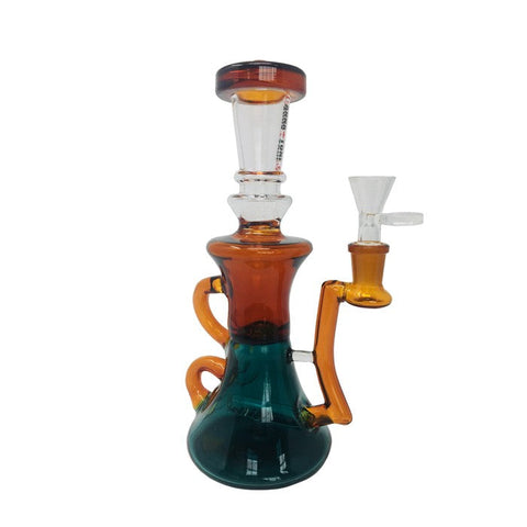 CANNATONIK STRAIGHT AMBER RECYCLER BONG
