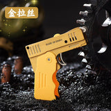 Free Fire Double Flame Jet Pistol Lighter Torch Turbo Unusual Lighter Windproof Refillable Butane Gas Lighter Gadgets For Men