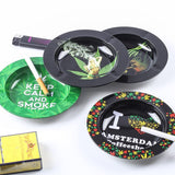 New 1pcs Metal Cigarette Ashtray Home Creative Personality Bar Cigar Ashtray Portable Men's Gadgets Smoking Accessories