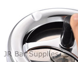 Free Shipping Round Push Down Spinning Metal Ashtray with Cigarette Cigar Smoking Smoke Ash Tray - Black