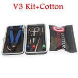 Electronic Cigarette Vape DIY Tool Bag VAPE Cotton Tweezers Pliers Wire Heaters Kit Coil Jig Winding For E-Cigarette Accessories