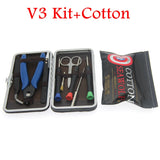 Electronic Cigarette Vape DIY Tool Bag VAPE Cotton Tweezers Pliers Wire Heaters Kit Coil Jig Winding For E-Cigarette Accessories