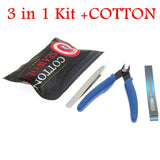 Electronic Cigarette Vape DIY Tool Bag VAPE Cotton Tweezers Pliers Wire Heaters Kit Coil Jig Winding For E-Cigarette Accessories