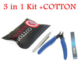 Electronic Cigarette Vape DIY Tool Bag VAPE Cotton Tweezers Pliers Wire Heaters Kit Coil Jig Winding For E-Cigarette Accessories