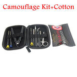 Electronic Cigarette Vape DIY Tool Bag VAPE Cotton Tweezers Pliers Wire Heaters Kit Coil Jig Winding For E-Cigarette Accessories