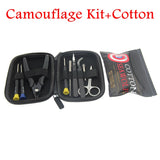 Electronic Cigarette Vape DIY Tool Bag VAPE Cotton Tweezers Pliers Wire Heaters Kit Coil Jig Winding For E-Cigarette Accessories