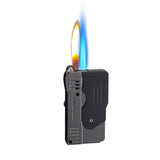 Free Fire Double Flame Jet Pistol Lighter Torch Turbo Unusual Lighter Windproof Refillable Butane Gas Lighter Gadgets For Men