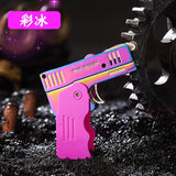 Free Fire Double Flame Jet Pistol Lighter Torch Turbo Unusual Lighter Windproof Refillable Butane Gas Lighter Gadgets For Men
