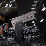 Free Fire Double Flame Jet Pistol Lighter Torch Turbo Unusual Lighter Windproof Refillable Butane Gas Lighter Gadgets For Men