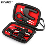 Vape DIY Tool Kit Bag With Cigarette Organic Cotton Wire Coil Jig Winding Ceramic Tweezers Pliers for RDA E-Cigarette Accessorie