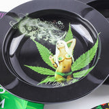 New 1pcs Metal Cigarette Ashtray Home Creative Personality Bar Cigar Ashtray Portable Men's Gadgets Smoking Accessories