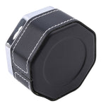 Portable Stainless Steel Windproof Ashtray Rotating Black Sticky Skin Model Rotating Ordinary Cigarette Ashtray Push Smoking Set