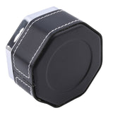 Portable Stainless Steel Windproof Ashtray Rotating Black Sticky Skin Model Rotating Ordinary Cigarette Ashtray Push Smoking Set