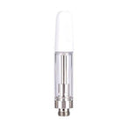Ceramic Atomizer Tank 0.5ML 1.0ML Vape Tip 1.2ohm Oil Cartridges Coil Vaporizer Pen Cartridges for 510 Thread Battery