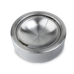 Portable Stainless Steel Windproof Ashtray Rotating Black Sticky Skin Model Rotating Ordinary Cigarette Ashtray Push Smoking Set