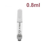 Ceramic Atomizer Tank 0.5ML 1.0ML Vape Tip 1.2ohm Oil Cartridges Coil Vaporizer Pen Cartridges for 510 Thread Battery